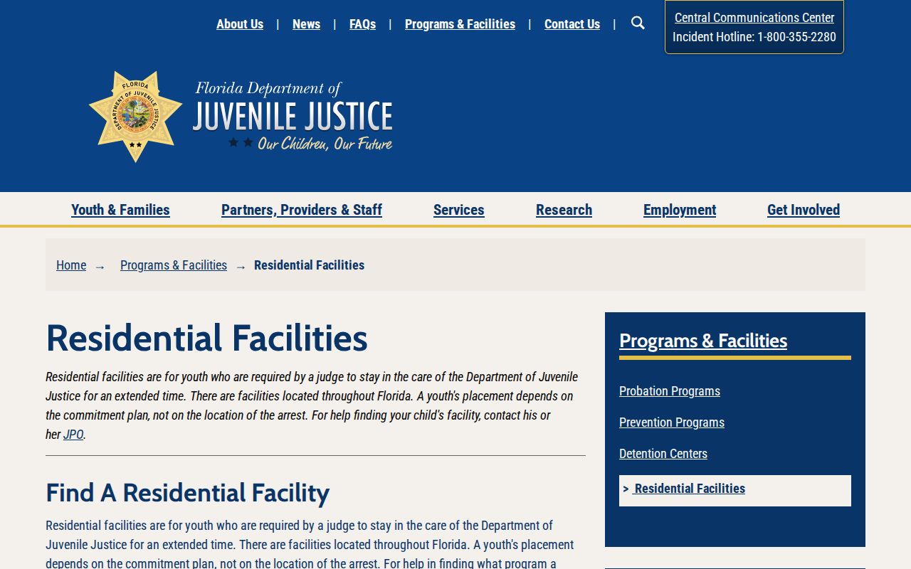 Center for Success and Independence–Ocala DJJ residential program directory