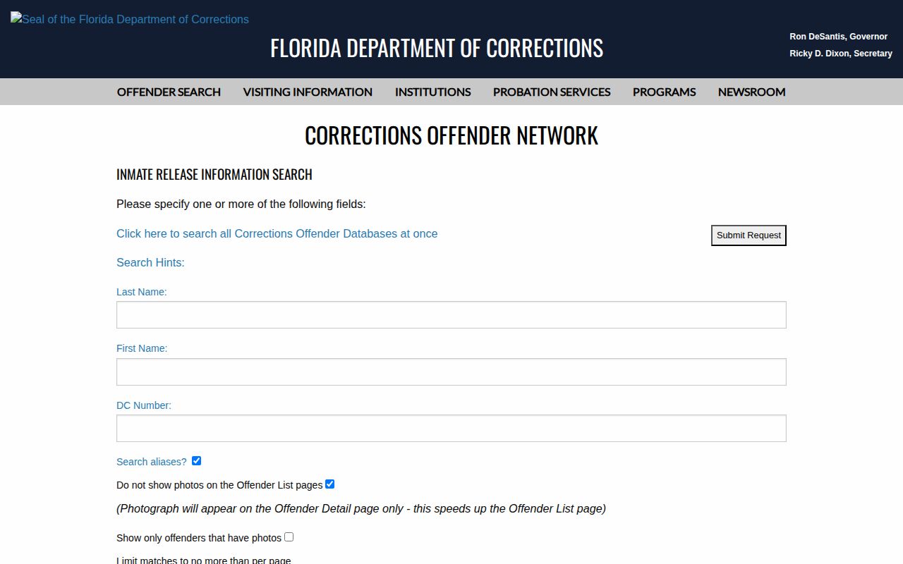 FDC search for mugshots of released Marion County inmates