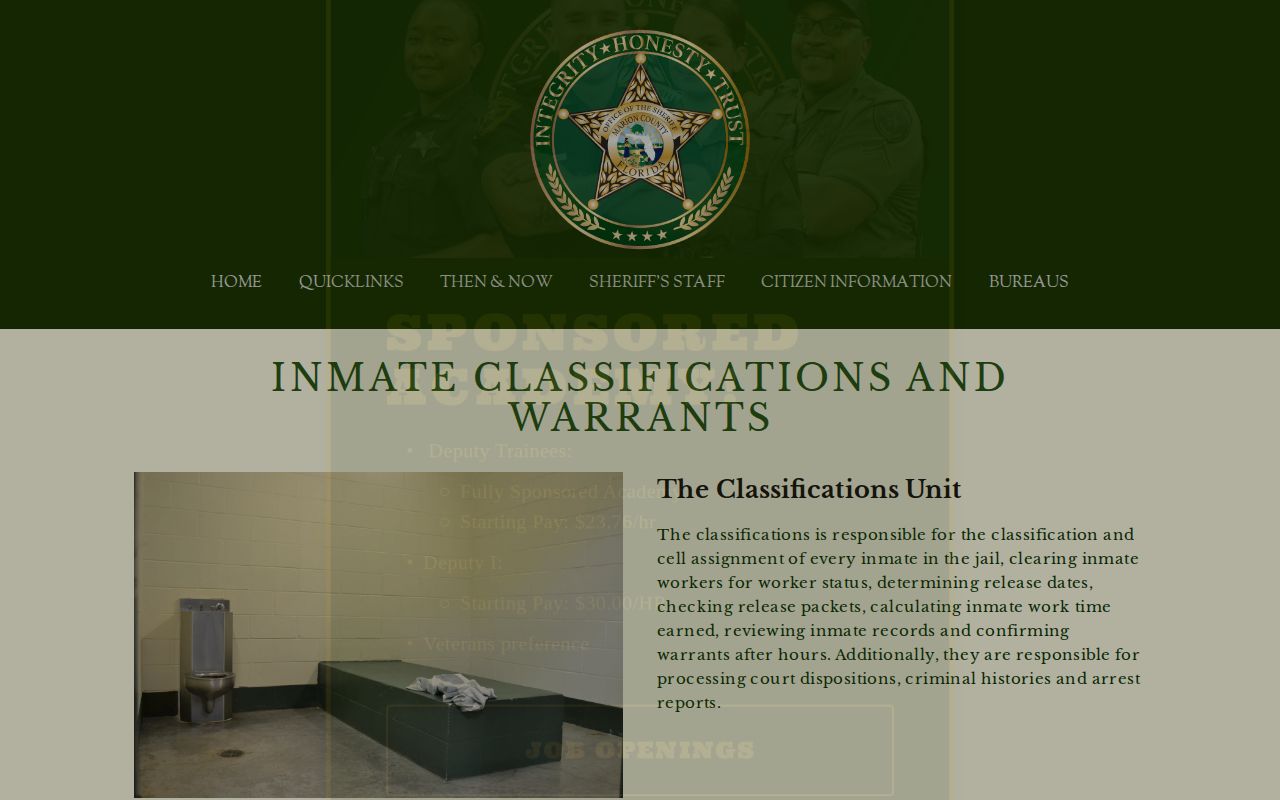 MCSO Marion County jail release date calculation information